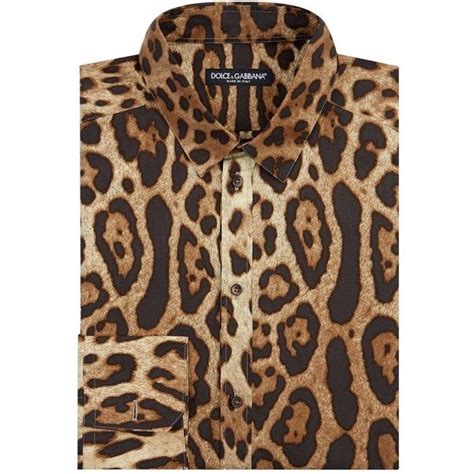 dolce gabbana leopard shirt|dolce and gabbana casual shirts.